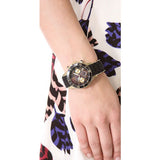 Marc Jacobs Rock Chrono Black Dial Black Rubber Strap Watch for Women - MBM2598