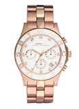 Marc Jacobs Blade White Dial Rose Gold Stainless Steel Dial Watch for Women - MBM3082