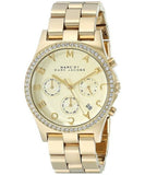 Marc Jacobs Henry Champagne Dial Gold Stainless Steel Strap Watch for Women - MBM3105