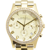 Marc Jacobs Henry Champagne Dial Gold Stainless Steel Strap Watch for Women - MBM3105