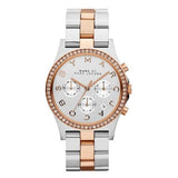 Marc Jacobs Henry Silver Dial Two Tone Steel Strap Watch for Women - MBM3106