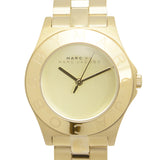 Marc Jacobs Blade Gold Dial Stainless Steel Strap Watch for Women - MBM3126