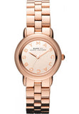 Marc Jacobs Mini Marci Rose Gold Dial Rose Gold Steel Strap Watch for Women - MBM3175