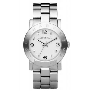 Marc Jacobs Amy Silver Dial Silver Stainless Steel Strap Watch for Women - MBM3181