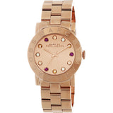 Marc Jacobs Amy Dexter Rose Gold Dial Rose Gold Stainless Steel Strap Watch for Women - MBM3216