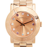 Marc Jacobs Amy Dexter Rose Gold Dial Rose Gold Stainless Steel Strap Watch for Women - MBM3216