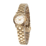 Marc Jacobs Amy Dinky White Dial Gold Stainless Steel Strap Watch for Women - MBM3226