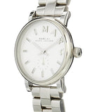 Marc Jacobs Baker White Dial Silver Stainless Steel Strap Watch for Women - MBM3246