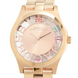 Marc Jacobs Henry Gold Skeleton Dial Rose Gold Stainless Steel Strap Watch for Women - MBM3264