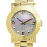 Marc Jacobs Amy Black Multicolor Dial Gold Stainless Steel Strap Watch for Women - MBM3273