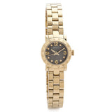 Marc Jacobs Grey Mother of Pearl Dial Gold Stainless Steel Strap Watch for Women - MBM3275