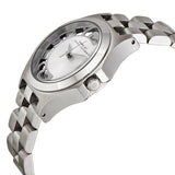 Marc Jacobs Henry White Dial Silver Stainless Steel Strap Watch for Women - MBM3291