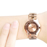 Marc Jacobs Henry Rose Gold Dial Stainless Steel Strap Watch for Women - MBM3293