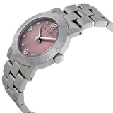 Marc Jacobs Amy Life Pink Dial Silver Stainless Steel Strap Watch for Women - MBM3300