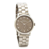 Marc Jacobs Baker Brown Dial Silver Stainless Steel Strap Watch For Women - MBM3329