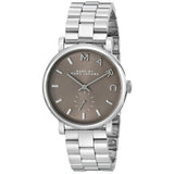 Marc Jacobs Baker Brown Dial Silver Stainless Steel Strap Watch For Women - MBM3329