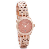 Marc Jacobs Peeker Pink Dial Rose Gold Stainless Steel Strap Watch for Women - MBM3377