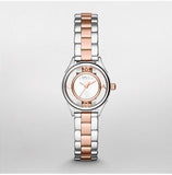 Marc Jacobs Tether White Transparent Dial Two Tone Stainless Steel Strap Watch - MBM3418