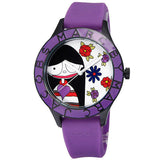 Marc Jacobs Marc White Multicolor Dial Purple Silicone Strap Watch for Women - MBM5514