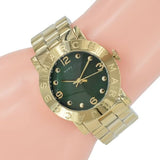 Marc Jacobs Amy Green Gold Stainless Steel Strap Watch for Women - MBM8609