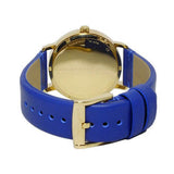 Marc Jacobs Fergus Blue Dial Blue Leather Strap Watch for Women - MBM8650