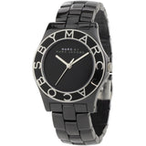 Marc Jacobs Black Dial Ceramic Black Strap Watch for Women - MBM9501