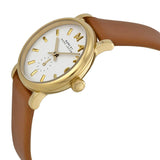 Marc Jacobs Baker Champagne Dial Brown Leather Strap Watch for Women - MBM1317