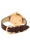 Marc Jacobs Betty White Dial Brown Leather Strap Watch for Women - MJ1481