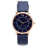 Marc Jacobs Roxy Navy Blue Dial Blue Leather Strap Watch for Women - MJ1534