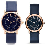 Marc Jacobs Roxy Navy Blue Dial Blue Leather Strap Watch for Women - MJ1534