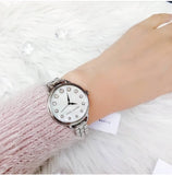 Marc Jacobs Betty White Dial Silver Stainless Steel Strap Watch for Women - MJ3497