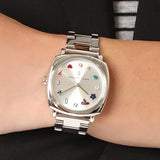 Marc Jacobs Mandy Silver Dial Silver Stainless Steel Strap Watch for Women - MJ3548