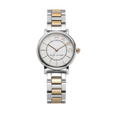 Marc Jacobs Roxy White Dial Two Tone Stainless Steel Strap Watch for Women - MJ3553