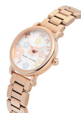 Marc Jacobs Classic White Dial Rose Gold Steel Strap Watch for Women - MJ3582