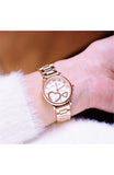 Marc Jacobs Classic White Dial Rose Gold Stainless Steel Strap Watch for Women - MJ3592