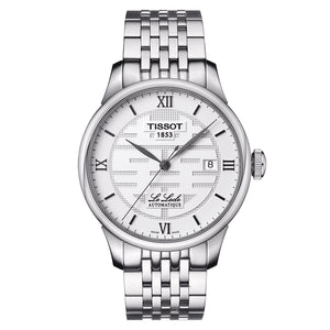 Tissot Le Locle Double Happiness Automatic Silver Dial Silver Steel Strap Watch For Men - T41.1.833.50