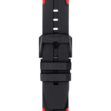 Tissot T Race Cycling Vuelta Black Dial Two Tone Rubber Strap Watch For Men - T111.417.37.441.01