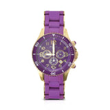 Marc Jacobs Purple Dial Purple Stainless Steel Strap Watch for Women - MBM2549