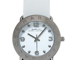 Marc Jacobs Blade White Dial White Leather Strap Watch for Women - MBM1223