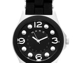 Marc Jacobs Pelly Black Dial Black Plastic Steel Strap Watch for Women - MBM2544