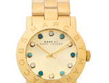 Marc Jacobs Amy Dexter Gold Dial Gold Stainless Steel Strap Watch for Women - MBM3215