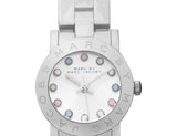 Marc Jacobs Amy White Dial Silver Stainless Steel Strap Watch for Women - MBM3217