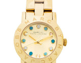 Marc Jacobs Amy Dexter Gold Dial Gold Stainless Steel Strap Watch for Women - MBM3218