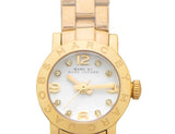 Marc Jacobs Amy Dinky White Dial Gold Stainless Steel Strap Watch for Women - MBM3226