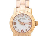 Marc Jacobs Amy White Dial Rose Gold Stainless Steel Strap Watch for Women - MBM3227