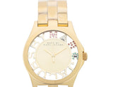 Marc Jacobs Henry Gold Skeleton Dial Gold Stainless Steel Strap Watch for Women - MBM3263