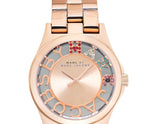 Marc Jacobs Henry Gold Skeleton Dial Rose Gold Stainless Steel Strap Watch for Women - MBM3264