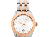 Marc Jacobs Peeker Silver Dial Two Tone Stainless Steel Strap Watch for Women - MBM3375