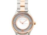 Marc Jacobs Tether White Transparent Dial Two Tone Stainless Steel Strap Watch - MBM3418