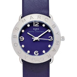 Marc Jacobs Purple Dial Purple Leather Strap Watch for Women - MBM8530